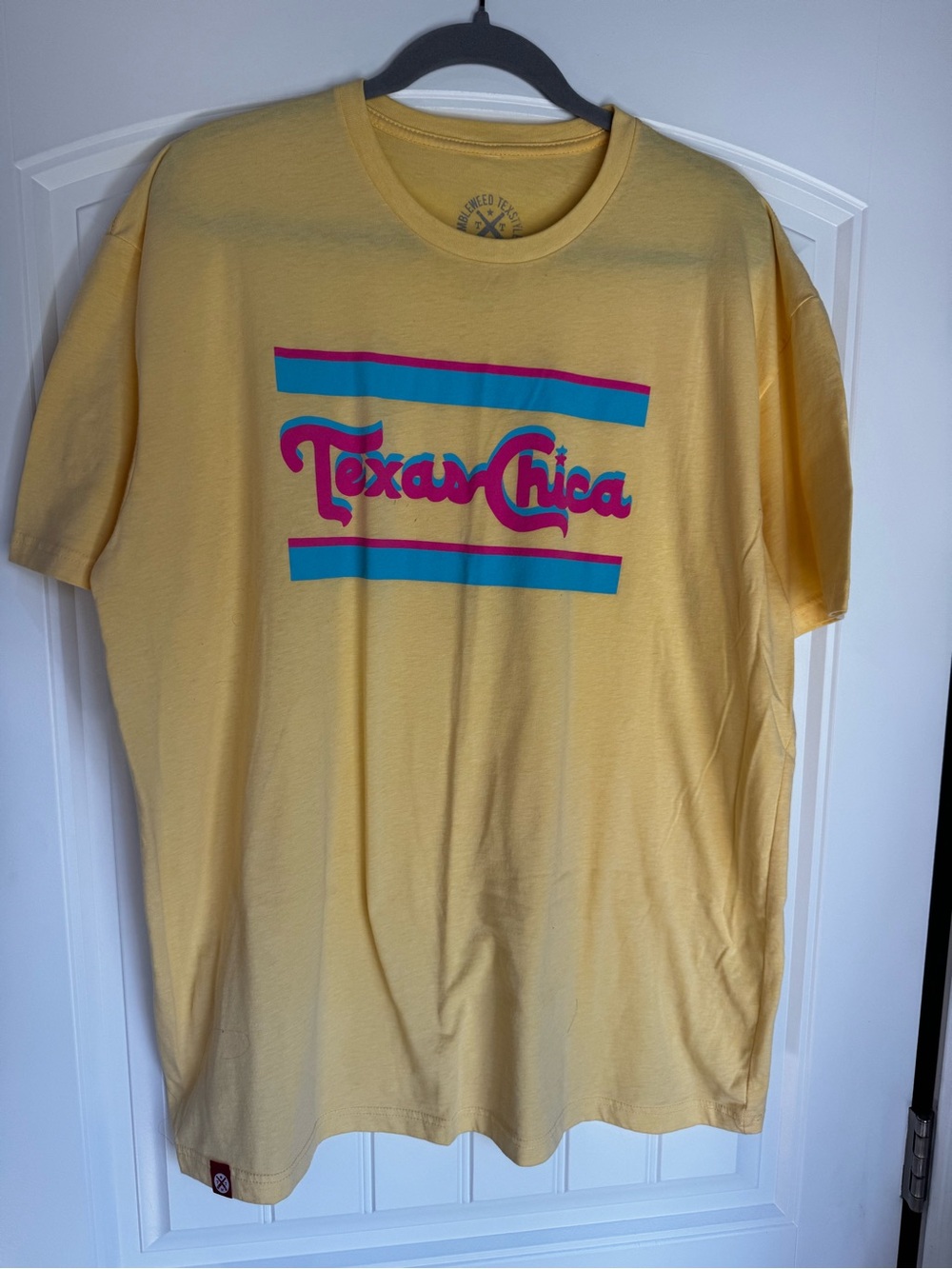 Tumbleweed TexStyles Texas Chica Graphic T-Shirt XXL Yellow Pink Retro Tee
